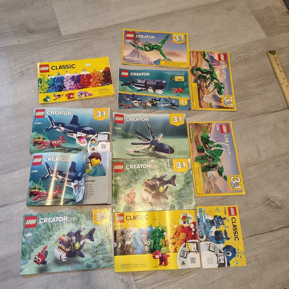 LEGO Instruction Manual Lot Creator 3-in-1 31088 31058 Classic 10717 11001 11006